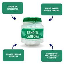 Bendita Canfora Tablete Pote com 200 un 0,75G - Branco - Visão 2