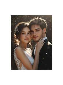 Custom Diamond Painting Kits Full Diamond For Adults, Personalized Photo Customized Diamond Painting, Private Custom Your Own Picture (Round Diamond, 11.7x11.7inch/30x30cm)[No Frame]