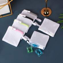 1 túi bóng giặt, túi đựng bột giặt dạng viên, túi giặt mini dày, dùng cho máy giặt quần âu giày dép quần jean bốt váy, mùa xuân, tối giản, áo mùa hè - Nhiều màu - Xem 1