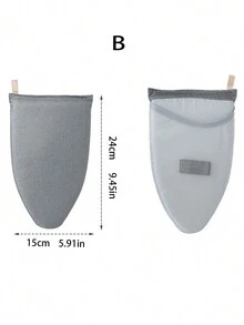 1 Bàn ủi cầm tay mini, Máy hấp quần áo di động & nhỏ gọn, Tấm ủi gia dụng có thể gấp lại, Dễ dàng mang theo & treo Quần âu Giày Jeans Bốt Váy - Xám - Xem 9