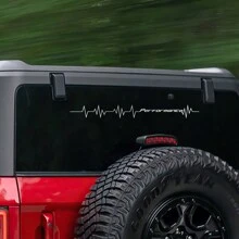 Reflective Performance Heartbeat Line Sticker Car Windshield Windscreen Bumper Hood Decor Decal Auto Vehicle Vinyl Decoration - 56x6cm/22.04x2.36inch - View 2