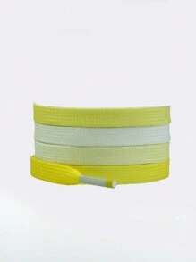 1 Pair Ombre Flat Shoelaces, Suitable For Casual Sneakers - Fashionable Accessories In Multiple Colors Available Summer Daily Wear