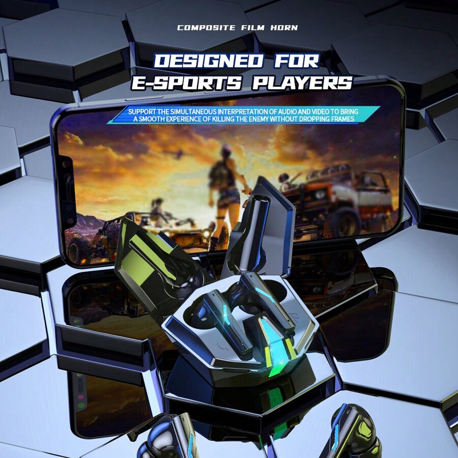 Gaming Earbuds Wireless Earbuds Noise Cancel Low Latency Gaming Earbuds