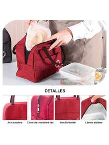 Uninsulated Lunch Bags - Red - View 2