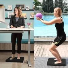 1pc Solid Color 4cm/1.6in Thick Yoga Mat Balance Pad  Fitness Mat  Suitable For Gymnastics, Exercise, Pilates,Flat Support Pad - 4CM - View 9