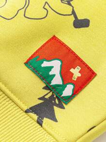 mini bala 男童女童抗菌运动衫冬季保暖上衣 - 黃黑 - 查看 8