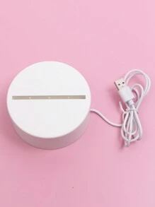 1pc 3D Light-Up Calendar Writing Board With Erasable Pen Marker,USB Novelty Small Night Light, Decorative Table Lamp, LED Desk Lamp - Yellow - View 8