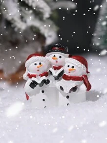 1pc Resin Snowman, Santa Claus, Sleigh Home Decor Ornament, Best Holiday Gift Birthday Christmas Decorations Room Decor Christmas - Multicolor - View 10