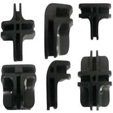Kit 60 Connectors Cocoons Niches For Mounting Glass Counter Screen 4mm - Promotion - màu đen - Xem 2