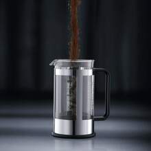Bodum 17 Oz French Press Coffeemaker, Stainless Steel - 黑與白 - 查看 2