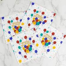 20 Khăn ăn tiệc in hình bóng bay - Nhiều màu - Xem 6