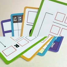 Dry Erase Division & Multiplication Chart White Board 8" X 11", Double Side Table Math Manipulatives Lapboard For Kids Students Classroom Home (Multiplication & Division) - Multicolor - View 11