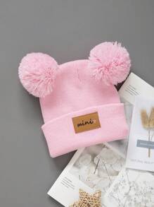 针织新生儿帽子冬季春季儿童无檐便帽女童男童婴幼儿配饰儿童帽子弹力0-3岁幼儿女孩男孩帽子