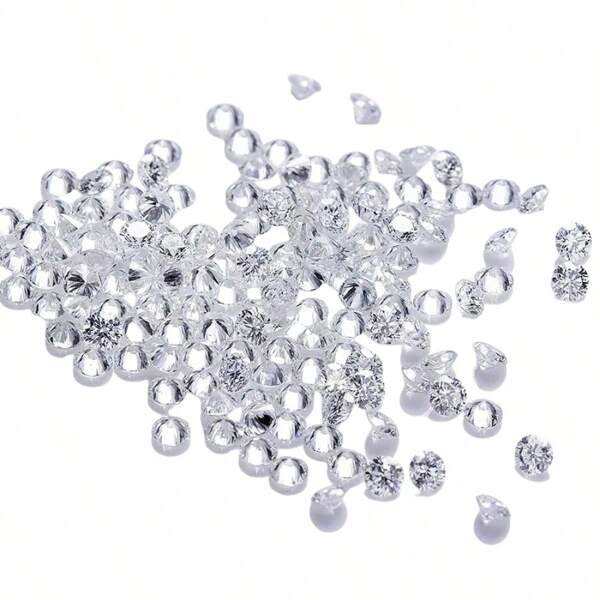 1 Stück modische lose Moissanit Steine, D Farbe, Rundschliff, verschiedene Größen, Edelsteine Großhandel