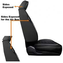 For Toyota Corolla 2020-2023 LE SE Leather Car Seat Covers Full Set Front Rear - Black - View 9