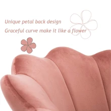 WAHSON OFFICE CHAIRS 1PC Wahson Velvet Accent Chair For Bedroom With Gold Plating Metal Legs, Leisure Armchair For Living Room/Cafe/Vanity, Vanity Chair In Furniture, Desk Chair And Dressing Table Chair Room Decor Bedroom