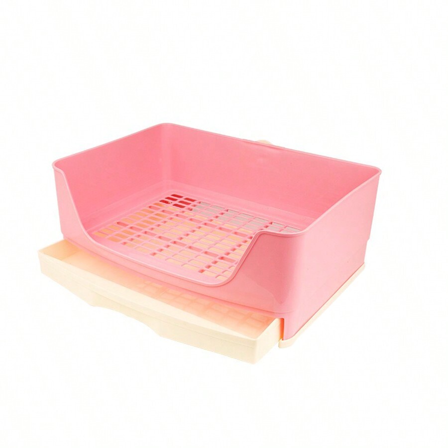 1pc Extra Large Rabbit Litter Box With Drawer, AntiTipping, Anti
