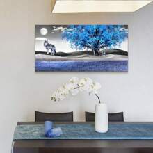 Abstract Wall Decor For Living Room Bedroom Wall Art Paintings Blue Abstract Painting Wall Artworks Hang Pictures For Office Decoration Canvas Prints Fashion Room Home Decorations Posters - Blue Abstract Painting - View 11