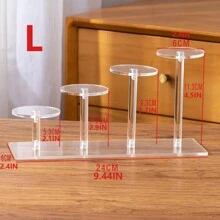 1pc Suporte de exposição de acrílico de alta qualidade, maquiagem multifuncional transparente, joias, sobremesas e decoração, organizador em camadas