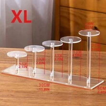 1pc Suporte de exposição de acrílico de alta qualidade, maquiagem multifuncional transparente, joias, sobremesas e decoração, organizador em camadas
