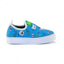 Baby  Sneakers With School Backpack, Easy To Put On Without Laces, Sizes 20 To 33 - 藍色 - 查看 5