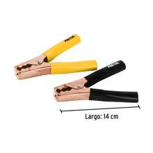 Pinzas caiman para cable pasa corriente 2 piezas Pretul - Negro - Ver 3
