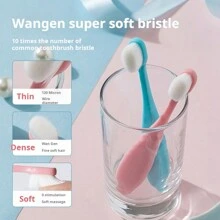 1 Stück Cartoon Weichborsten Zahnbürste, Kinderzahnbürste für 2-7 Jährige, Weichborsten Baby Zahnbürste, 3 Farboptionen