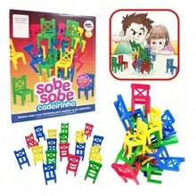 Jogo Sobe Sobe Cadeirinhas Para Empilhar Divertido Pakitoys