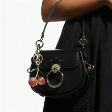 1 móc chìa khóa gỗ anh đào và hợp kim, mặt trang trí bằng nhựa sáng bóng cho túi xách, ví và chìa khóa xe hơi - Nhiều màu - Xem 6