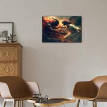 Jesus Canvas Wall Decor, Christian Cross Jesus Christian Religious Wall Art, Christian Jesus Wall Decor, Christian Pictures Wall Decor, Framed Religious Painting Bedroom Home Artwork Decor, Pine Frame 1.5 Inch Thick - XL-32x48 英寸 - 查看 8