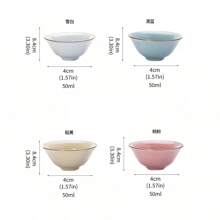 1 chiếc bát tráng miệng bằng gốm, bộ dụng cụ phục vụ nhà bếp và nhà hàng cho gia vị, mứt, món ăn kèm, đĩa sushi, hộp đựng tương cà và mù tạt, món khai vị, salad, trái cây, hộp đựng nước sốt - Nhiều màu - Xem 2