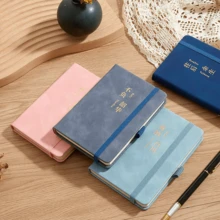 创意笔记本松紧带记事本A7便携小笔记本道林纸口袋本 - A7 - 查看 1