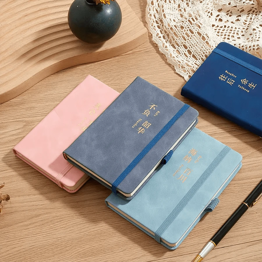 创意笔记本松紧带记事本A7便携小笔记本道林纸口袋本 - A7 - 查看 1