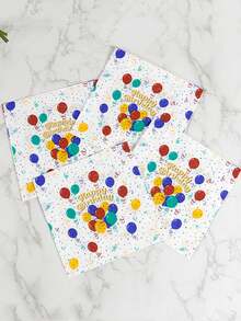 20 Khăn ăn tiệc in hình bóng bay - Nhiều màu - Xem 4