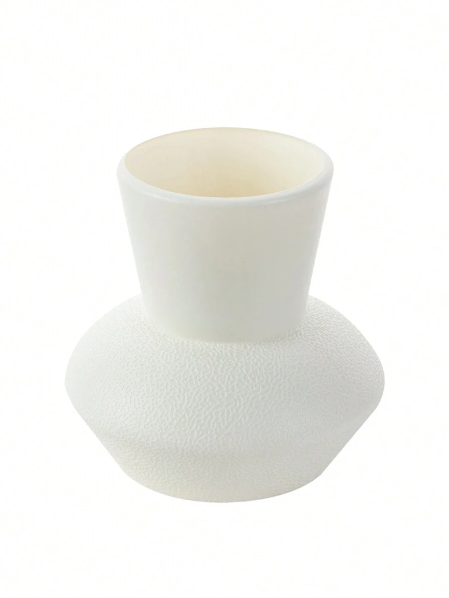 1 件装人造花塑料花瓶适用于婚礼房间家居酒店派对活动情人节新年礼物 - 白色 - 查看 1