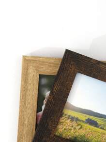 1 件复古木质 6 英寸 2 合 1、3 合 1、4 合 1 创意多相框，可挂在墙上，适用于卧室、客厅、办公室 - 彩色 - 查看 13