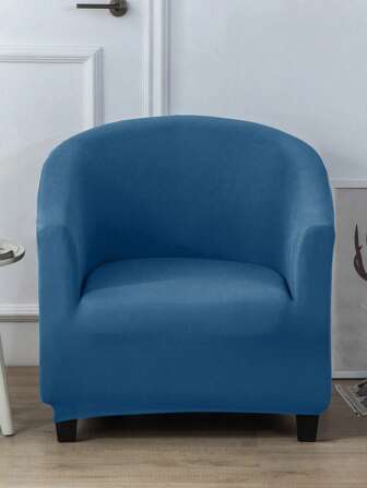 1 pieza Funda de sofá de seda de leche de unicolor, aplicable para el hogar/dormitorio/comedor, a prueba de polvo y resistente a los arañazos