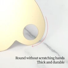 CIMACA Khay trưng bày bảng màu trang điểm nghệ thuật móng tay hình trái tim bằng acrylic vàng di động - Vàng - Xem 6