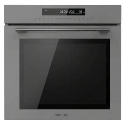  Cecotec Four Encastrable 60cm Bolero Hexa SM406000 Glass Grey A+. 2900W, 72L, 12 Fonctions avec Steak Master, Pizza Master, Steam Assist, Steam EasyClean, Mode Eco et Décongélation, Electronic Timer