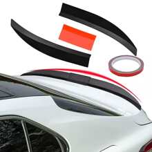 MEFENY Universal Sport Adjustable Ducktail Splitter Spoiler, Adjustable ABS Trunk Spoiler, DIY Car Modification Accessories, Suitable For Small Cars - Black and Red - View 12