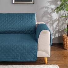1/2/3 Seater Sofa Slipcover Quilted Sofa Couch Cover Furniture Protector Mat Non Slip For Dog Pet Kid - Dusty Blue - View 7
