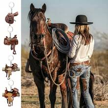 24 件/8 套个性化亚克力马鞍钥匙扣饰物 - 卡通风格 2D 图形设计 - 创意汽车后视镜挂件 - - 彩色 - 查看 9