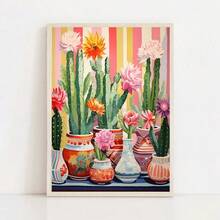 1 tấm áp phích xương rồng Mexico theo phong cách Matisse tranh in nghệ thuật Mexico truyền thống tranh vải nghệ thuật treo tường hình ảnh trang trí phòng xương rồng không có khung - Nhiều màu - Xem 26