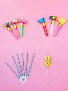 1 bộ Nến sinh nhật đánh số bằng vàng và bạc, Nến số tiệc/năm mới 0-9, Nến bánh, Trang trí phòng, Quà tặng - Nhiều màu - Xem 9