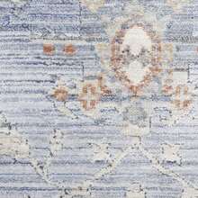 Timeless Classics 2'2" X 8' Blue Ivory Vintage Indoor Rug