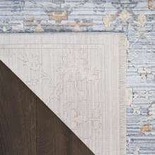 Timeless Classics 2'2" X 8' Blue Ivory Vintage Indoor Rug