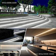 LED Strip Lights AC110V 120V , Led Ribbon Adhesive High Brightness 120LEDs/M Waterproof Tape,White Or Warm White For Home Room Decoration,Kitchen,Outdoor Garden Led Lighting With US Power Plug And Switch