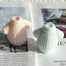 榛子/树脂蜡烛硅胶模具、DIY 圣诞装饰、石膏模具、水晶环氧树脂 - 白色 - 查看 5