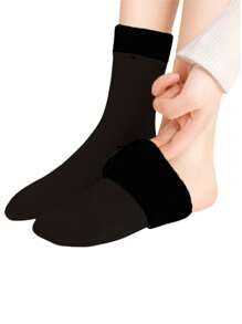 1/3/5 Pairs Women Middle Tube Socks, Women High Elastic Warm Socks, Solid Color Warm Socks Suitable For Men And Women Daily Wear