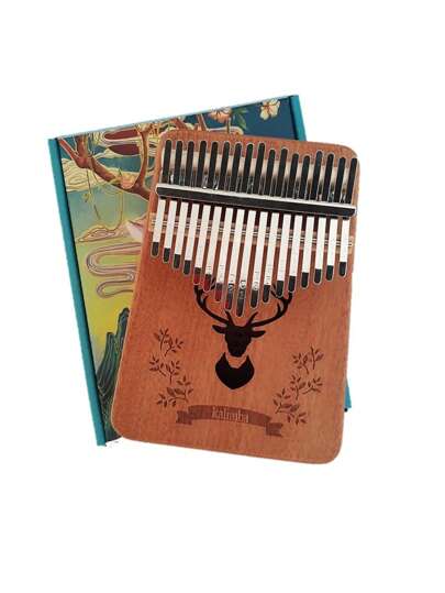 Piano De Dedo 17 Teclas Kalimba Instrumento Africano